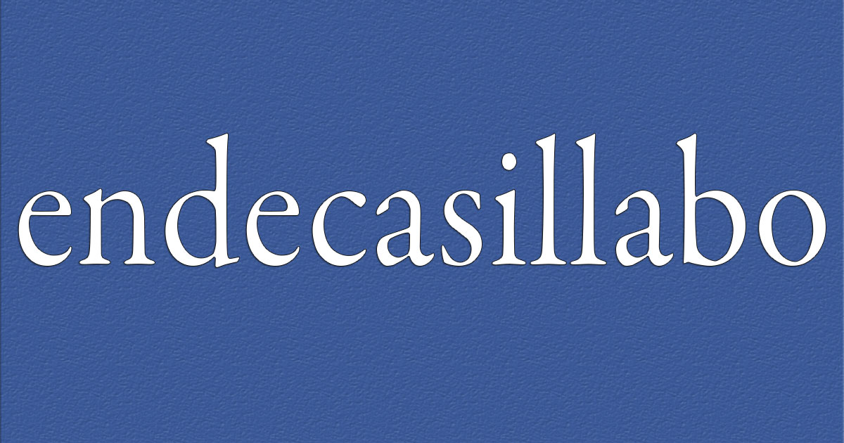 Che cos'è l'endecasillabo