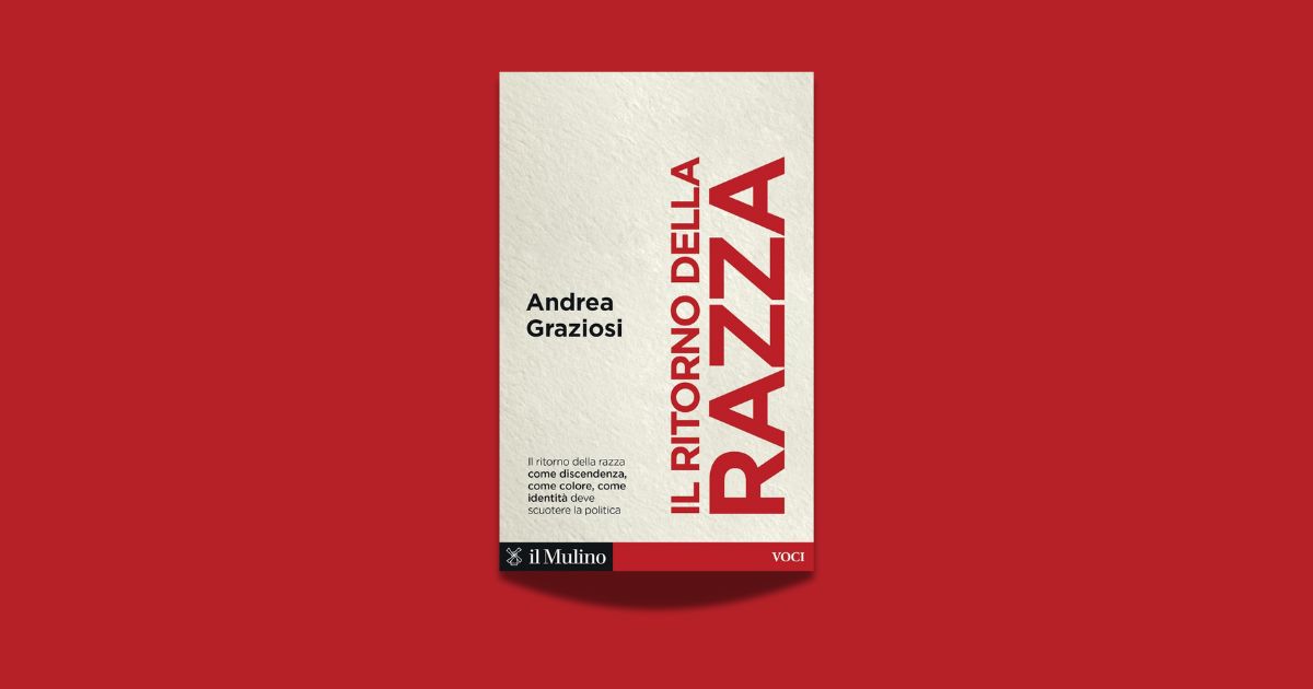 Copertina del libro Il ritorno della razza di Andrea Graziosi con il titolo del libro scritto in rosso, in verticale