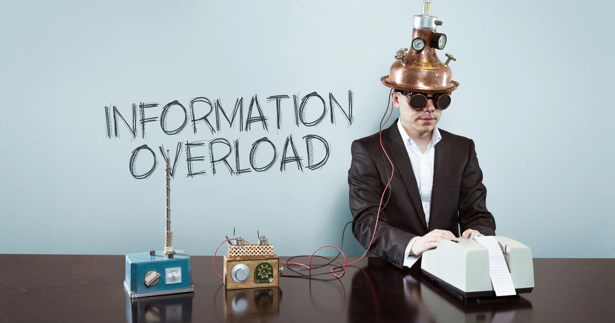 Concetto di Too Much Information e sovraccarico informativo nell'era digitale