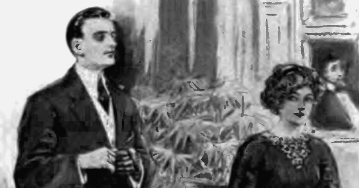 Foto del frontespizio di Arsenio Lupin edizione Doubleday 1909 con illustrazione originale