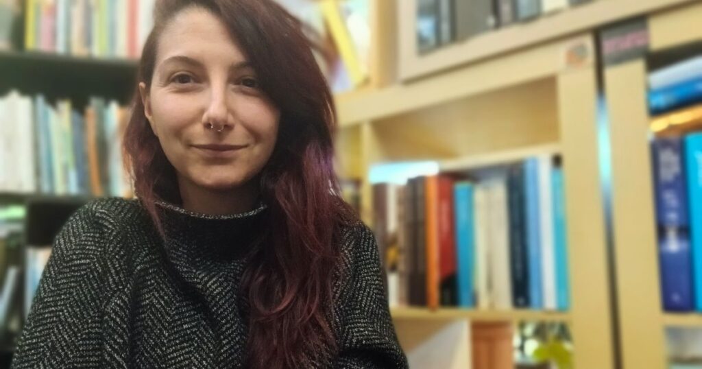 Francesca Marrella, fondatrice di New World Bordel, la biblioteca multilingue italiana di Amsterdam